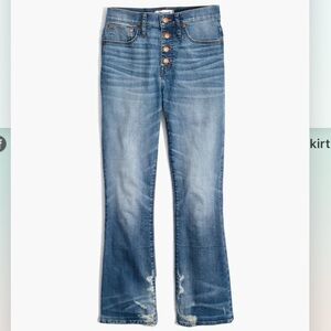 Madewell Cali-Demi Bess Wash Jeans 28 NWOT